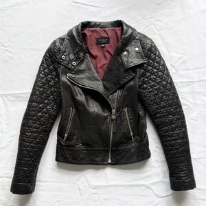 Mackage quilted leather jacket women’s XS